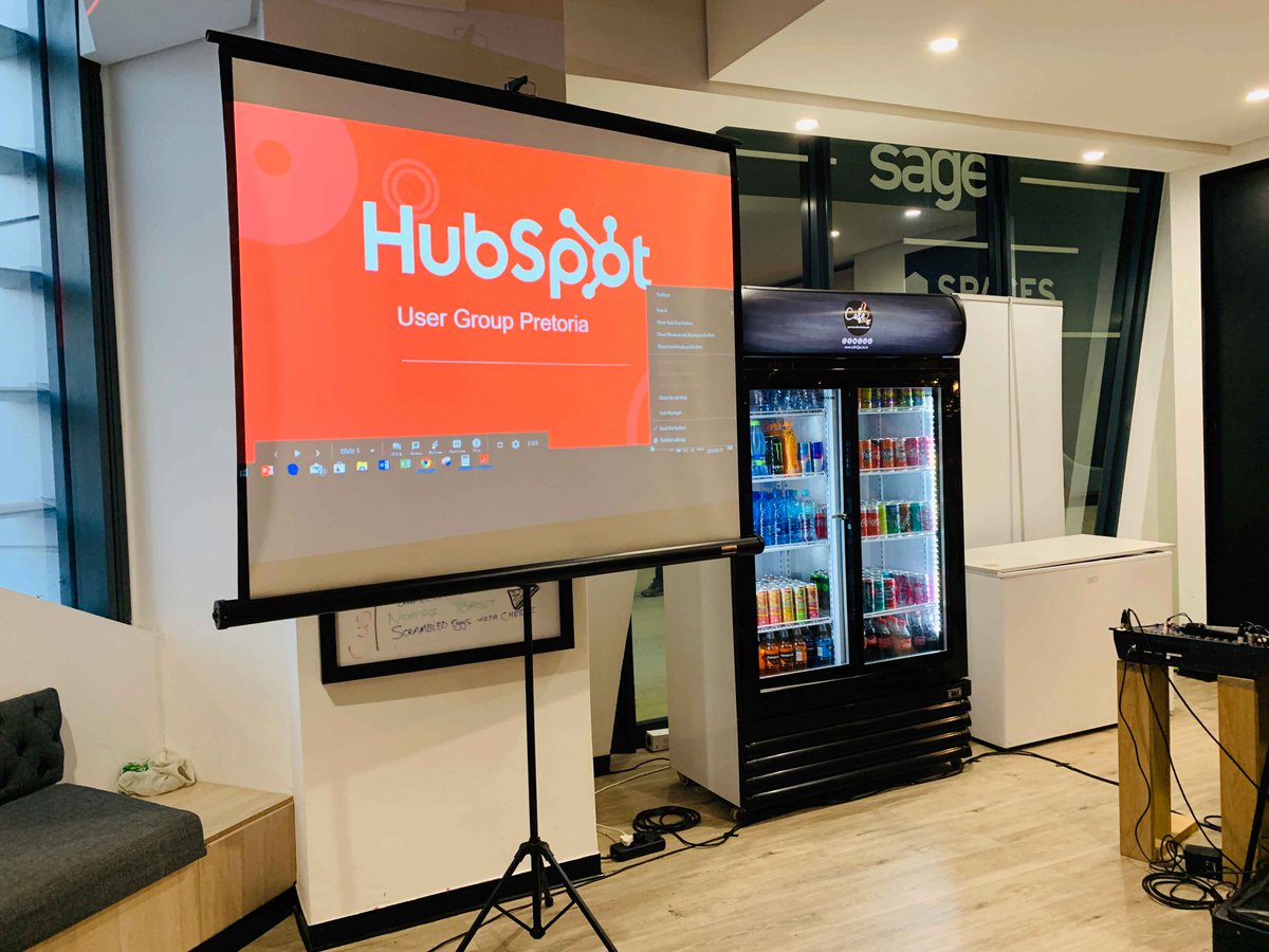 NieuwNation's tweet photo. The second Pretoria #HUG event held at Spaces, Waterfall! Great talk by Bertrand Sempere from @HubSpot 'The world's most valuable resource is no longer oil, but data' #inbound #growth #flywheel https://t.co/pN29xfFFho