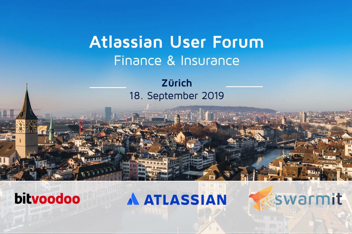 bitvoodoo's tweet photo. In cooperation with @Atlassian and @swarmit1 we organized today the first Atlassian User Forum for Finance and Insurance in Zurich...and we can tell you: it was so much fun, we are going into the second round soon💥
#atlassian #auffi #kanban #Scrum #projectmanagement https://t.co/t1eoP9DRz7