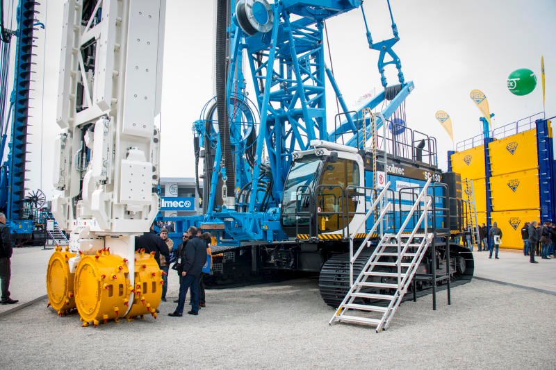 SoilmecSpa's tweet photo. During #Bauma 2019, #Soilmec Cougar #SC130 #hydromill was presented the world premiere. This version is designed with a modular set-up to customize the maximum depth reachable up to 70 m depth https://t.co/JA1IZvpiG7 https://t.co/EHcSHmGOZA