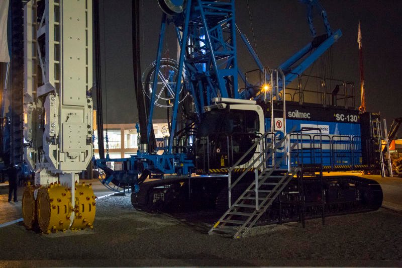 SoilmecSpa's tweet photo. During #Bauma 2019, #Soilmec Cougar #SC130 #hydromill was presented the world premiere. This version is designed with a modular set-up to customize the maximum depth reachable up to 70 m depth https://t.co/JA1IZvpiG7 https://t.co/EHcSHmGOZA