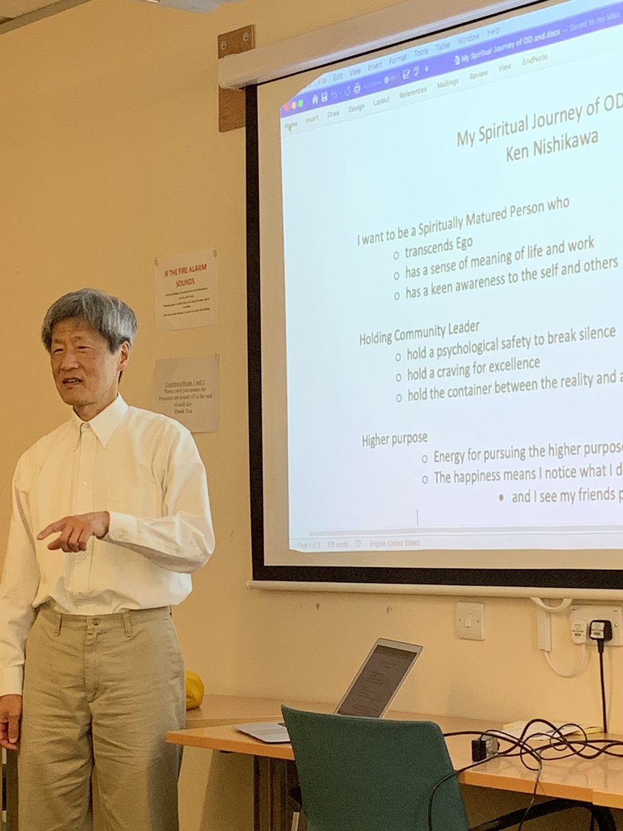 Aspiring to hear about OD from a Japanese perspective from Ken Nishikawa - particularly around how we use ourselves in our OD practice, mindset & psychological safety. #GMWorkingTogether #ODrocks #GMODnetwork