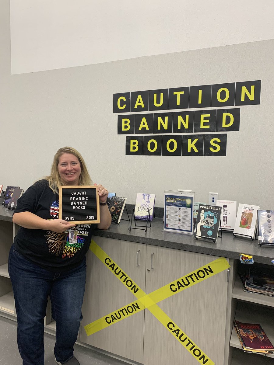 Banned books week and yes, I was caught!! #dvisd_dvhs #dvproud