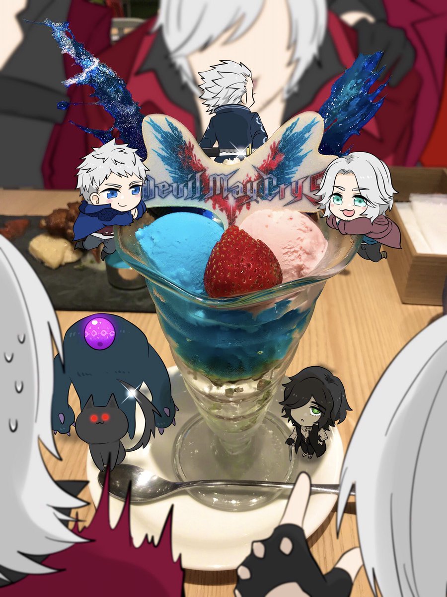 ゔぁんぷ V Twitter カプコンカフェー グリフォンおいしかったー Dmc Devilmaycry