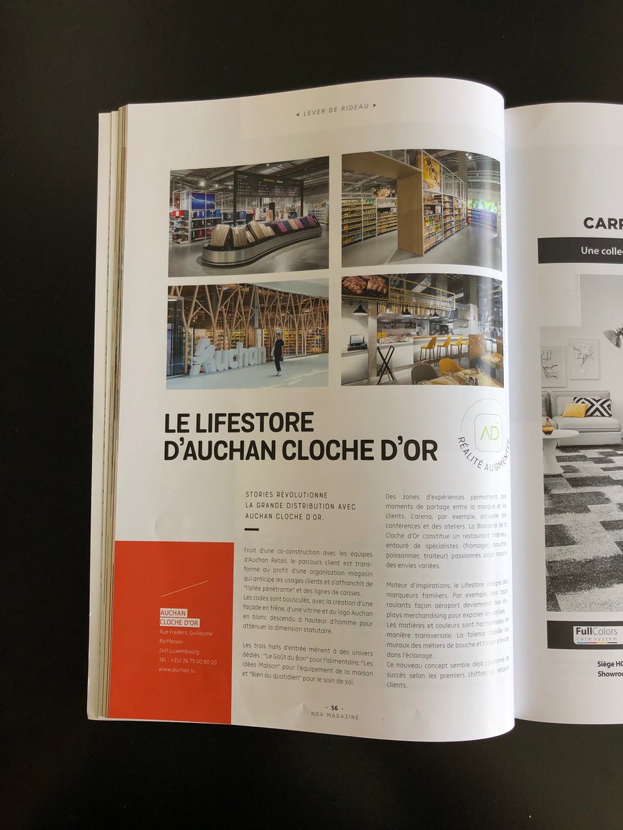 STORIES_PARIS's tweet photo. Lever de rideau dans le n°38 de NDA ! 

Merci à Nathalie Lecuppre pour cette belle publication qui met en avant nos deux projets que sont le Flagship de Weleda et le Lifestore Auchan Cloche d'Or
#stories #Retail #flagshipstore #lifestore #auchan #weleda #nda #article https://t.co/WCiyhk4hmX