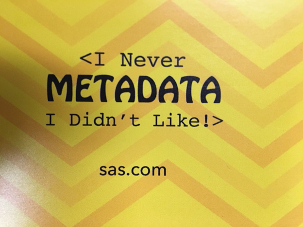 Larry_Svenson's tweet photo. I gave 5 presentations over the past week that were organized by @SASCanada At the last one, they gave me a stack of data pun stickers. I'll share over the next few days.
#datapuns #EpiTwitter https://t.co/UqaCImE8EU