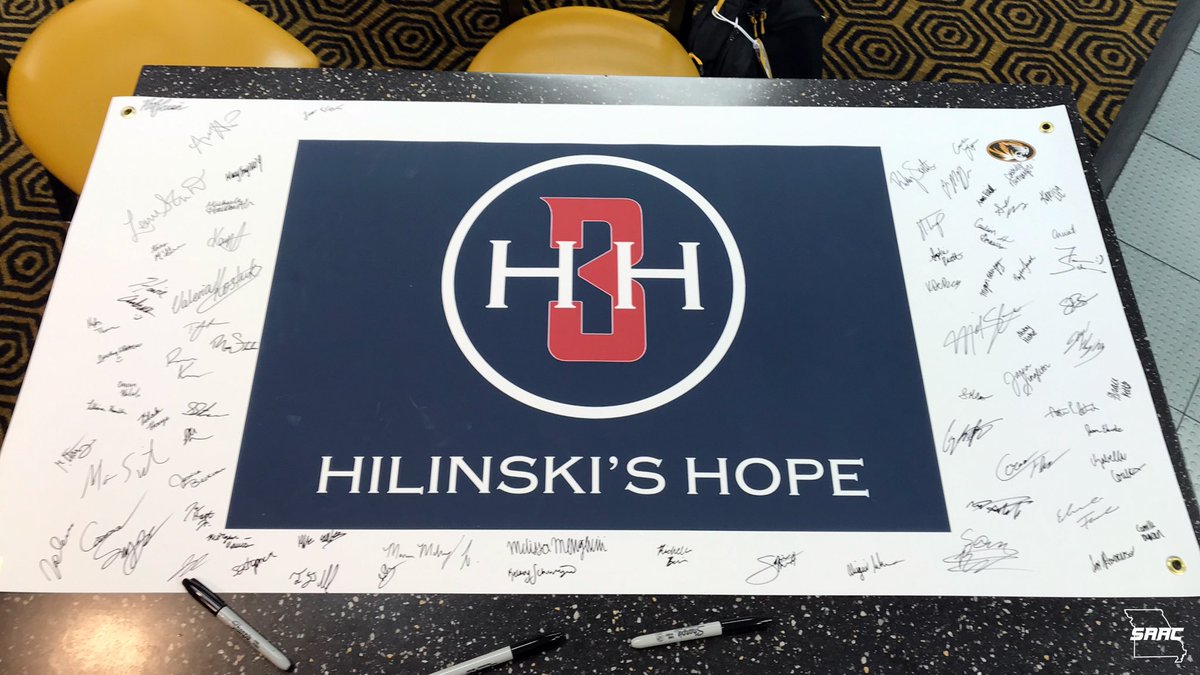 Mizzou_SAAC's tweet image. Mizzou Football is playing South Carolina this Saturday and we would like to show support for the Hilinski family and @HilinskisHope. Join SAAC in raising awareness and breaking down the stigma behind mental illness by signing the banner throughout all dining hall hours this week