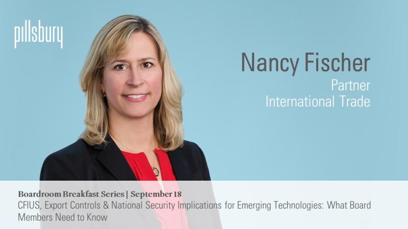 DCSACC's tweet photo. Our Chairwoman-elect and Pillsbury Partner Nancy Fischer is on the speaker circuit again - today in Silicon Valley on foreign investment in technology in the U.S. and national security. More at our Summit in DC on Nov 7. 

#FDI #tech #SiliconValley #SACCsummit2019

@pillsburylaw https://t.co/6LUn8nZ1UH