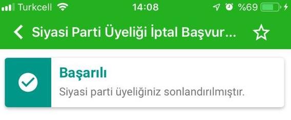 Bu bağlamda; 
Belediye Meclis Üyesi,  
İl Yönetim Kurulu Üyesi,  
İl Başkan Yardımcısı ve 
İl Başkanı olarak 14 yıl hizmet ettiğim AK Parti üyeliğimi sonlandırdım.