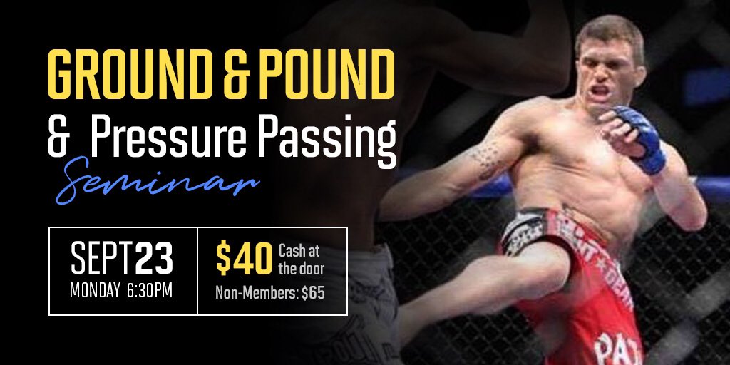 RadicalMMA's tweet photo. We’re excited for this seminar! Will you be there this coming Monday to learn GROUND &amp; POUND and PRESSURE PASSING? Don’t miss your chance to learn from the elite level coach🔥
#mma #seminar #radicalmmanyc https://t.co/0Kk13wUICT