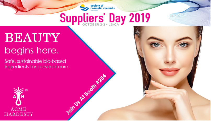 AcmeHardestyCo's tweet photo. Just 2 weeks until California Suppliers' Day! Chat with our #PersonalCare team at booth #254! @SocietyCosChem
#CASCC #SCC #CaliforniaSuppliersDay #CleanBeauty #GreenBeauty #Innovation #BeautyYouCanFeel #BeautyBeginsHere #SocietyofCosmeticsChemists https://t.co/SxxfQ5lvPA