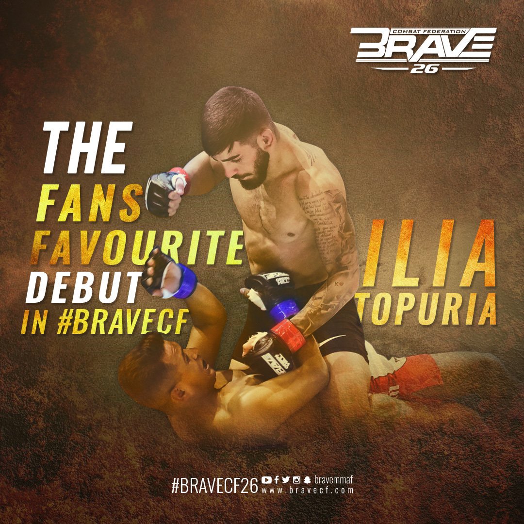 bravemmaf's tweet photo. The fans favourite Debut fighter @IliaTopuria !
#BRAVECF26🇨🇴
#Featherweight Bout
#MMA #colombia #bogota #BH #MixedMartialArts https://t.co/8Skf3bft8u