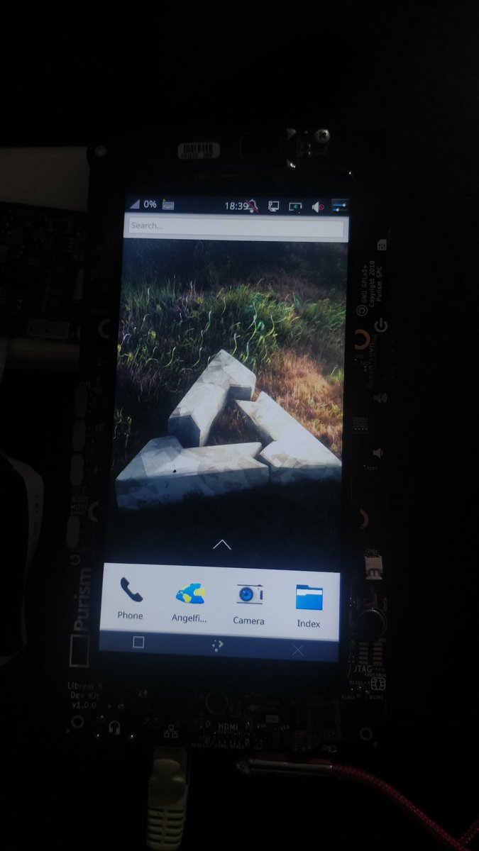 BhushanNShah's tweet image. Thanks to work of craftyguy, @kdecommunity #PlasmaMobile is back running on @Puri_sm #Librem5 using @postmarketOS 😁