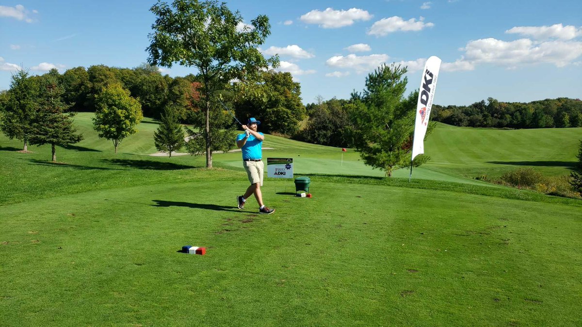 DKIFoleyRes's tweet photo. Yesterday was a perfect day for a charity golf tourney!  We had a lot of fun sponsoring the 3rd hole $10K hole-in-one prize! While there were valiant efforts &amp; many balls sent to the water hazard, no one won this time. Maybe next time... @K_F_E_S @DKICanada #Golf #charity https://t.co/EUZEy913rw