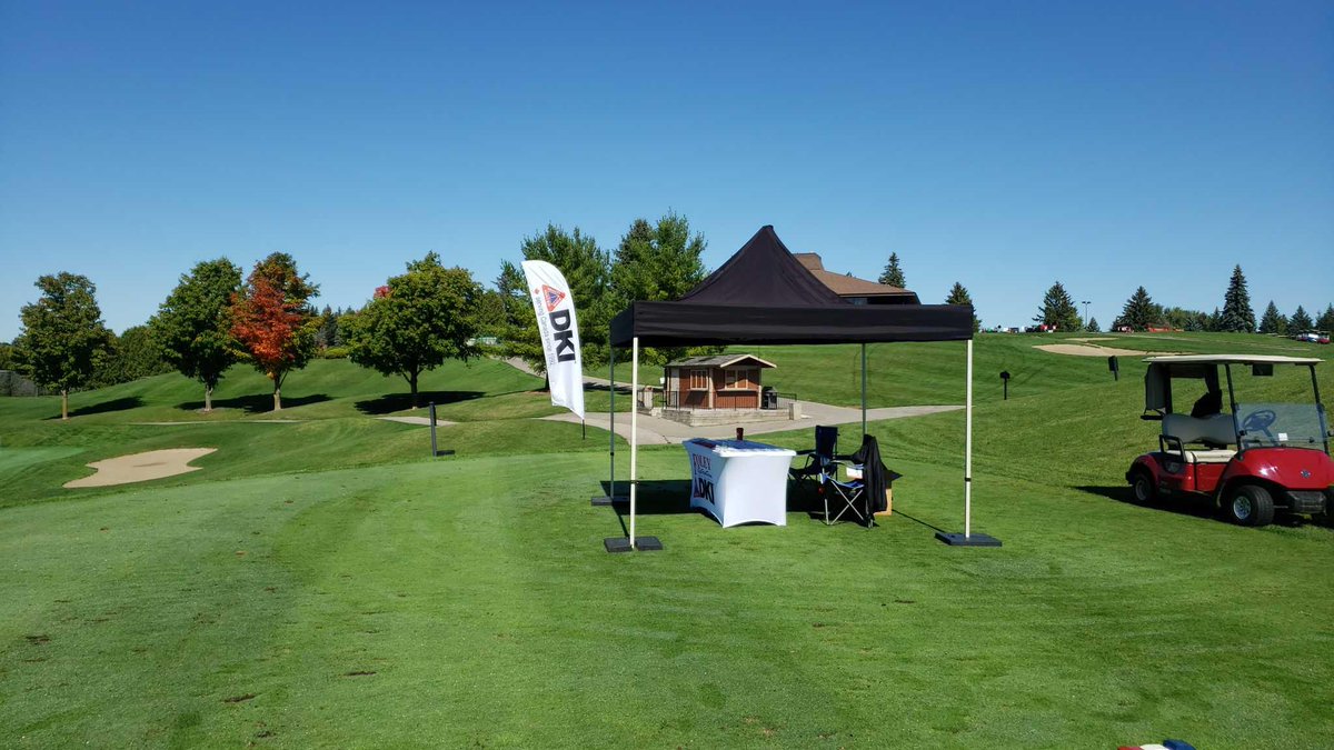 DKIFoleyRes's tweet photo. Yesterday was a perfect day for a charity golf tourney!  We had a lot of fun sponsoring the 3rd hole $10K hole-in-one prize! While there were valiant efforts &amp; many balls sent to the water hazard, no one won this time. Maybe next time... @K_F_E_S @DKICanada #Golf #charity https://t.co/EUZEy913rw