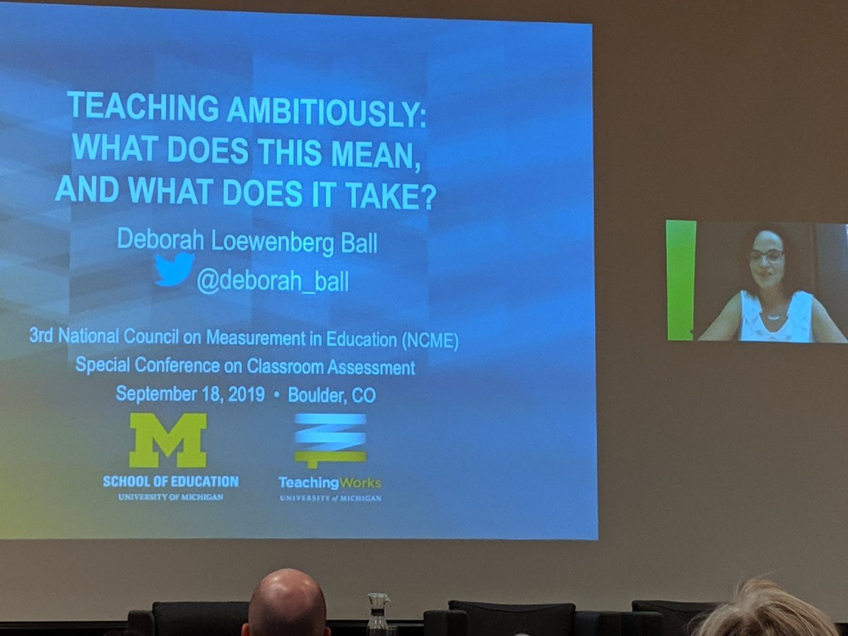 gjkmsmith's tweet photo. Thank you @deborah_ball and @NCME38 .  So thrilled to learn from you today.@iteachmathAll @ExploreMTBoS @akrebecca @district51 https://t.co/nNDTyhMZ04