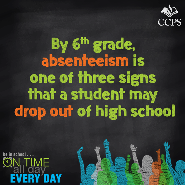 collierschools's tweet photo. In honor of Student Attendance Awareness Month, we've been sharing interesting facts related to absenteeism. Remember, we love to see our students in school on time, all day, every day! #CCPSFamily #CCPSSuccess https://t.co/X6QOU6KIyn