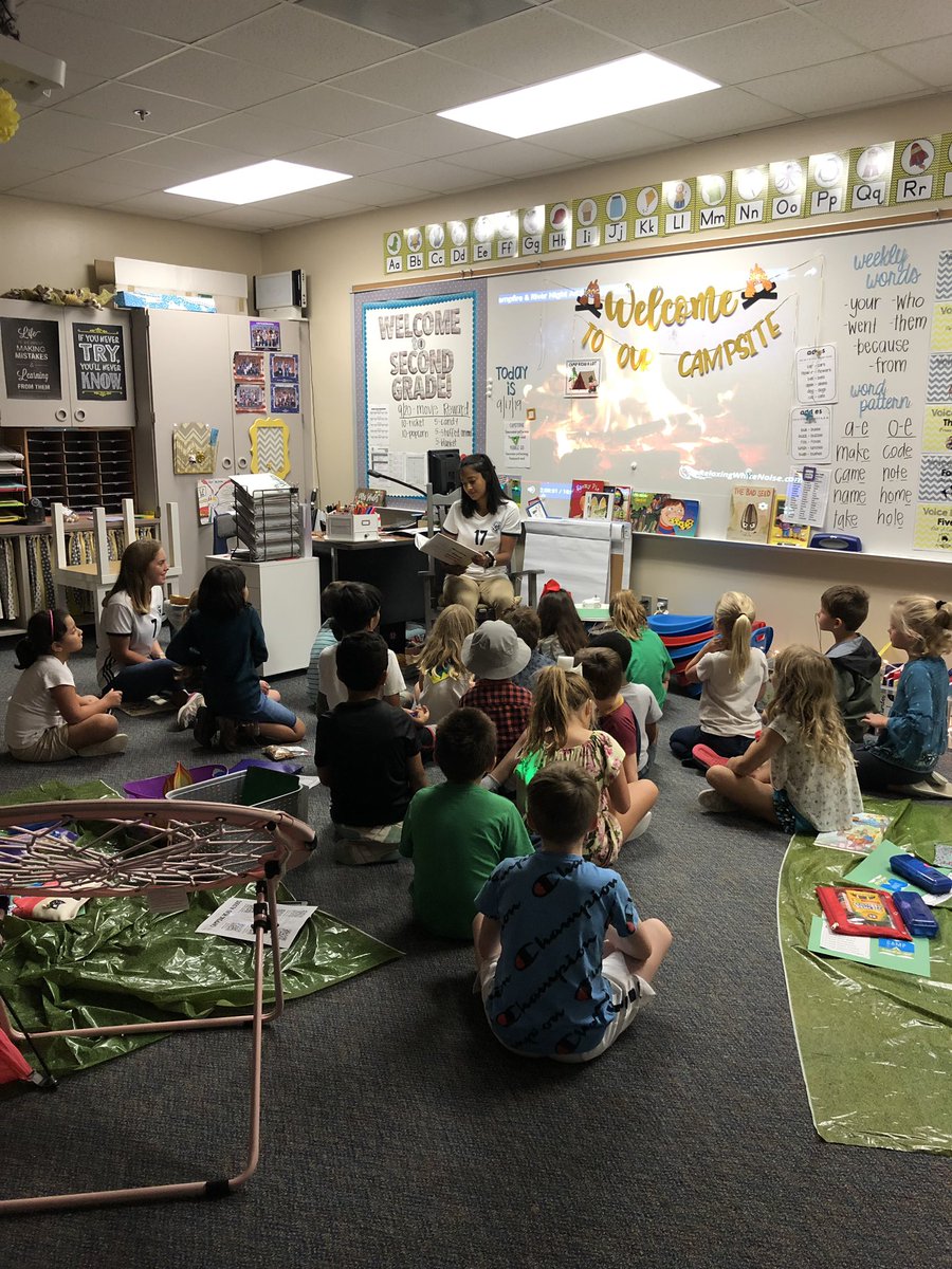 Pausing Camp Read-A-Lot for some guest readers from the high school! What a treat! <a href="/PowellCISD/">Powell Elementary, Conroe ISD</a>