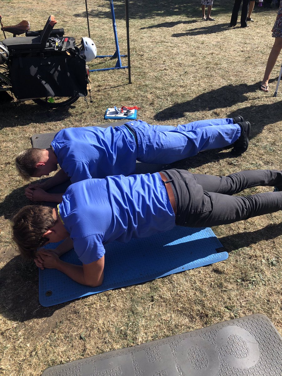 Winners of the “plank” competition @NewhamHospital