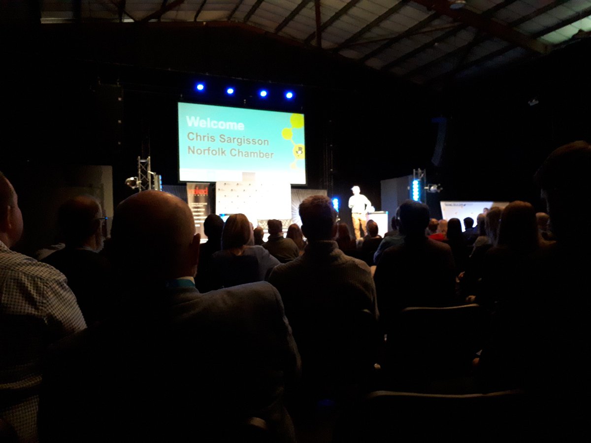 EmpresaLimited's tweet photo. Great day at #TalkingTech19! Thanks to @norfolkchamber for organising the event and to @Chris_NorfolkCC for hosting it. 
Lots of really interesting talks - especially from Jim at @netmattersltd and @PaulMaskell of @DardanSecurity. We can't wait for next year! 💻😃 https://t.co/MEweoxrN6j