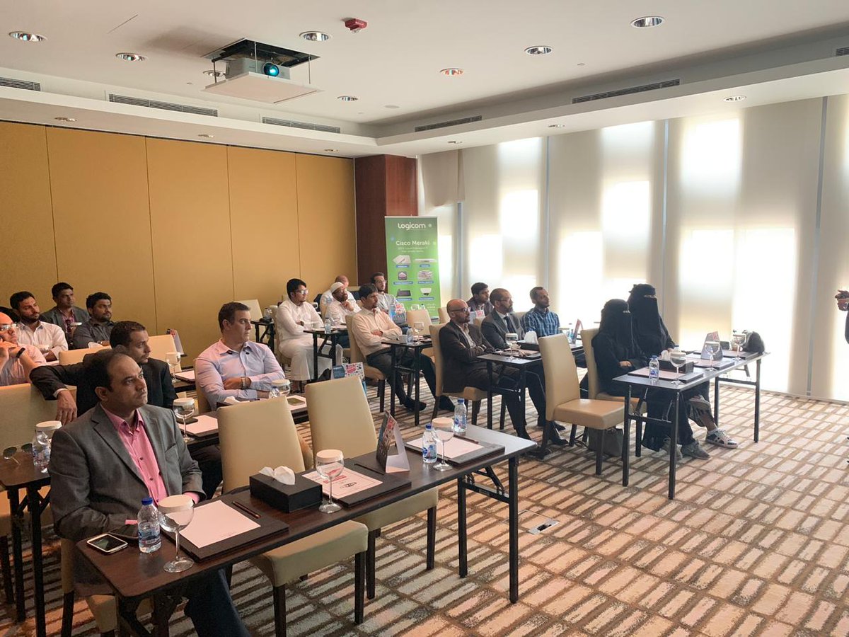 LogicomDisti's tweet image. Another successful Logicom Cisco Partner Event hosted by our Saudi Arabia technology experts today, at the Crowne Plaza Hotel in Riyadh, focusing on @CiscoSecurity &amp;amp; #Cisco @Meraki enablement &amp;amp; live demos.
#LogicomCisco #Merakify @MerakiPartners #LogicomEvents