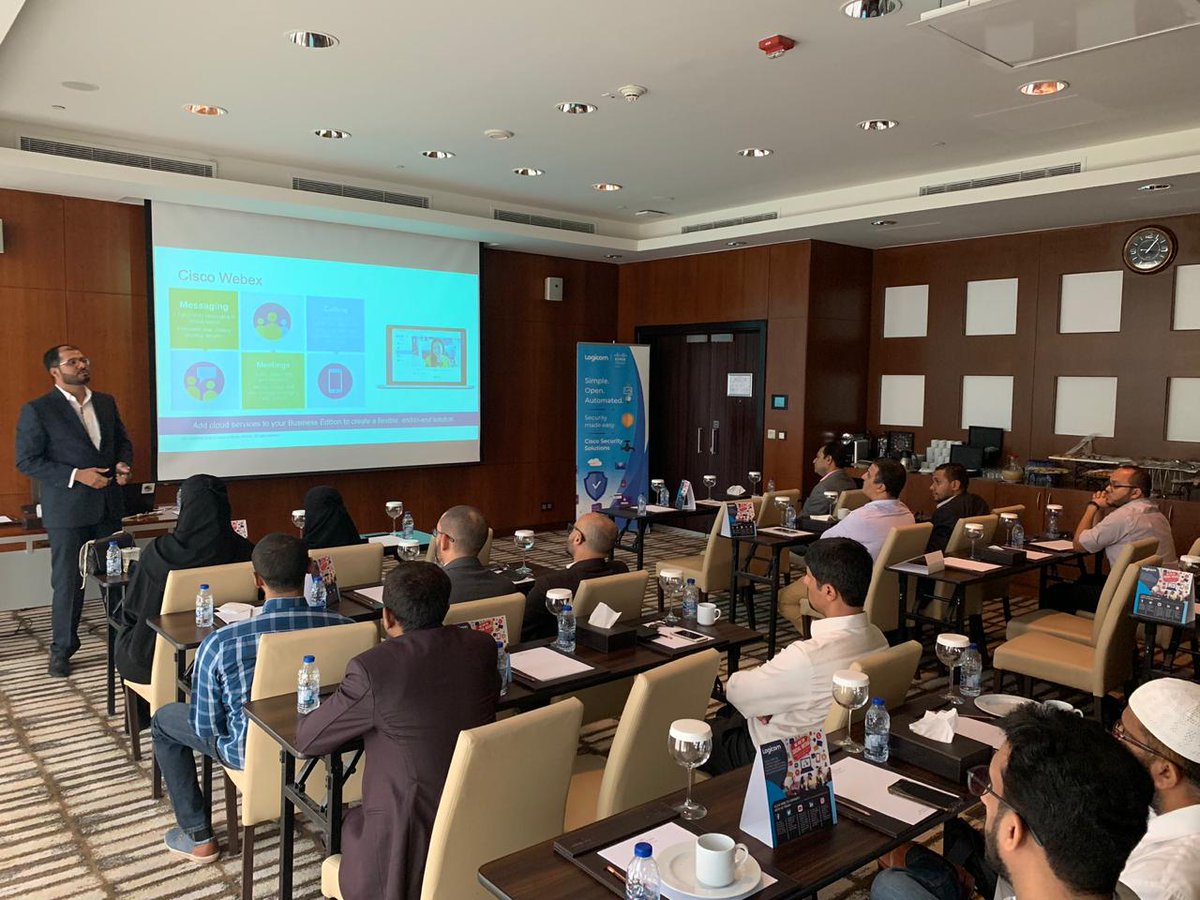 LogicomDisti's tweet image. Another successful Logicom Cisco Partner Event hosted by our Saudi Arabia technology experts today, at the Crowne Plaza Hotel in Riyadh, focusing on @CiscoSecurity &amp;amp; #Cisco @Meraki enablement &amp;amp; live demos.
#LogicomCisco #Merakify @MerakiPartners #LogicomEvents