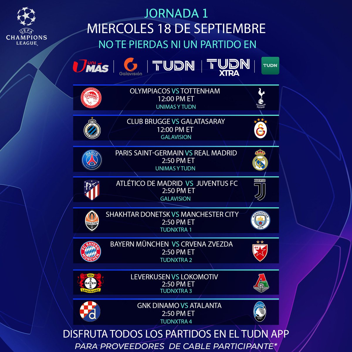tudn usa champions league