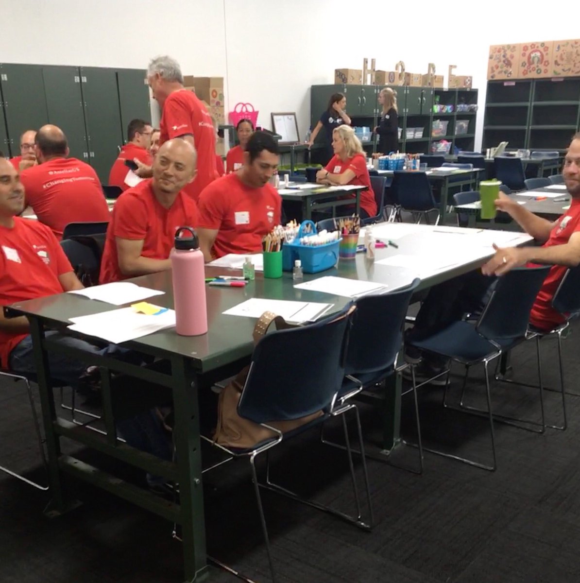 jtroutman96's tweet image. Folks from @AstellasUS are arriving in our Hope Center to serve for #changingtomorrow Day 2019! We are excited!

#cancerisstrong #hopeisstronger #cancersupport