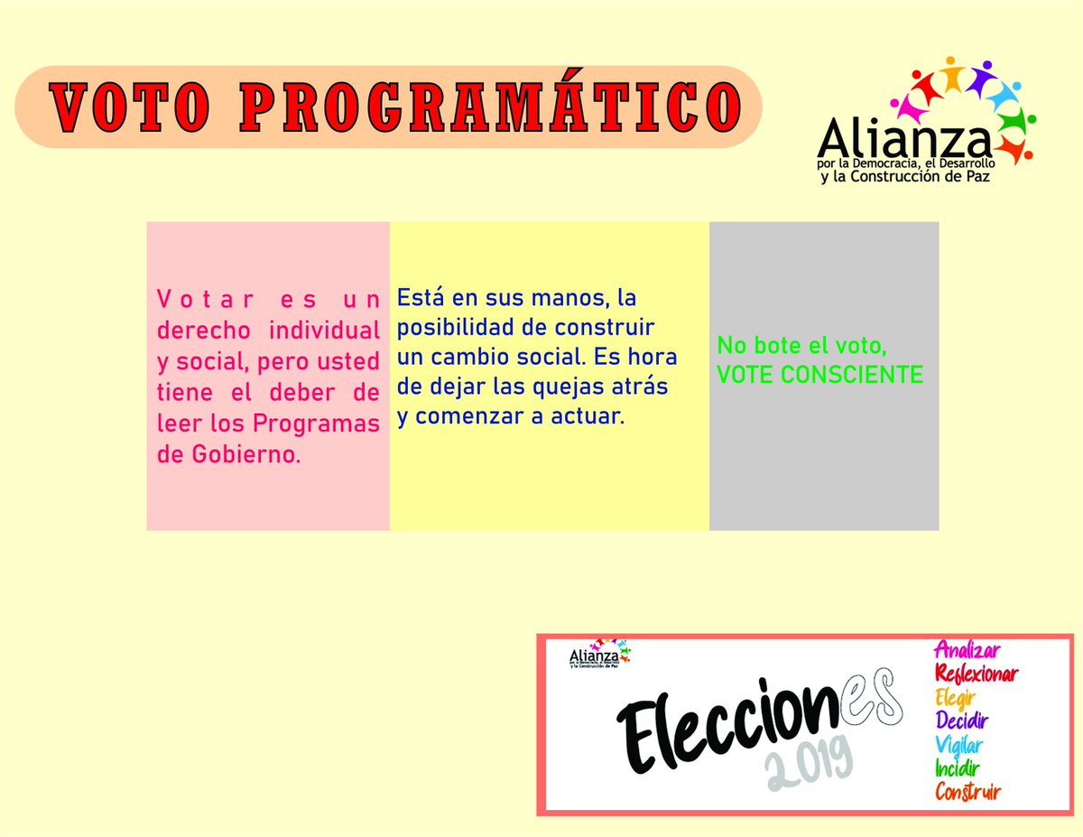 AlianzaPazMeta's tweet photo. Buscamos apuntarle a la construcción de una sociedad basada  en la responsabilidad  grupal social, pero el cambio comienza desde nosotros mismos.   ✅𝗔𝗻𝗮𝗹𝗶𝘇𝗮, 𝗿𝗲𝗳𝗹𝗲𝘅𝗶𝗼𝗻𝗮 𝘆 𝗲𝗷𝗲𝗿𝗰𝗲 𝘁𝘂 𝗱𝗲𝗿𝗲𝗰𝗵𝗼.✅
#Yovotoconsciente https://t.co/ok9HnBr1CL