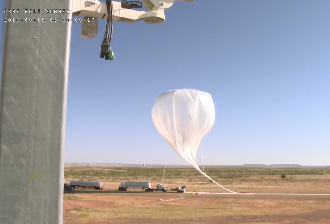 stratoballoon's tweet image. #BITSE Solar Telescope mounted on the #WASP platform has been launched from NASA balloon base in Ft. Sumner (NM) at 14:55 utc. 

Track the balloon in real time at: towerfts.csbf.nasa.gov/Maps/ConvGps69…