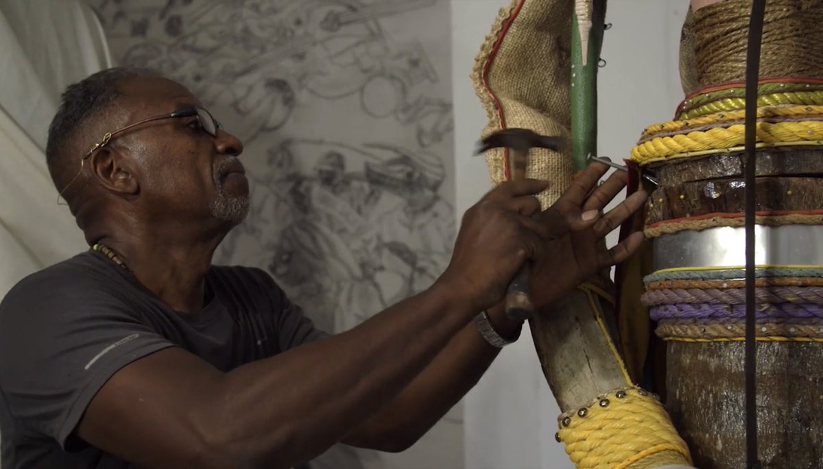 SandenWolff's tweet photo. We bring you Puerto Rican artist Daniel Lind Ramos. His work ‘Maria-Maria’ uses found objects sourced from his community of Loiza, PR to assemble narratives around the notion of creation and deconstruction in the wake of Hurricane Maria. https://t.co/F7mVUpAtQc
Dir Noah Therrien https://t.co/P9vSEwP5Zx