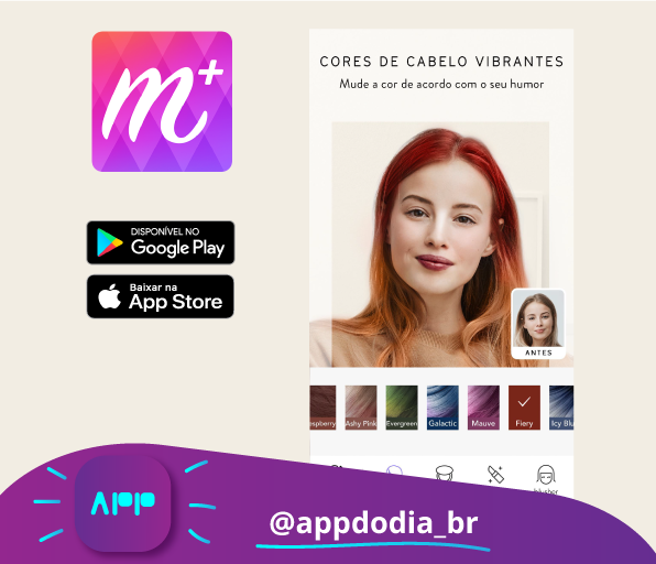 appdodiabr's tweet photo. Gostaria de testar virtualmente maquiagens, batons, novas cores de cabelo antes de tomar a decisão final? A nossa dica é o app MakeupPlus. 

Marque aqui o(a) amigo(a) que precisa conhecer esse app. 😀  

#appdodia #aplicativo #beleza #dicadodia #dicasdeapps https://t.co/3pPyDaEFNS