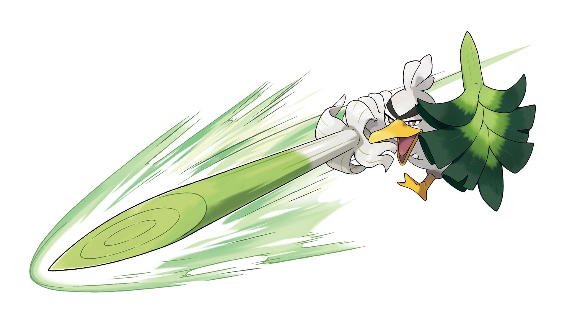 Nintendo of America on X: Sirfetch'd, evolution of Farfetch'd from the  Galar region, is a noble knight, but also a Wild Duck Pokémon in  #PokemonSwordShield! It uses the sharp stalk of its