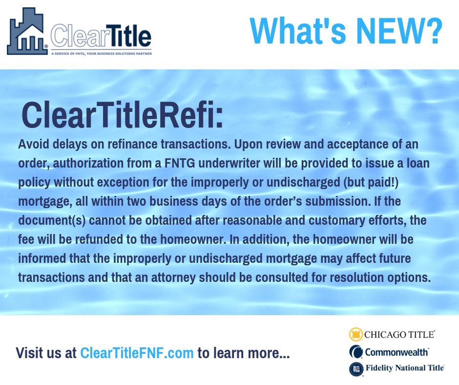 FNTGNH's tweet photo. Introducing...#ClearTitleReFi! https://t.co/cJ4lvalVqS https://t.co/8n2ImTFQQ6