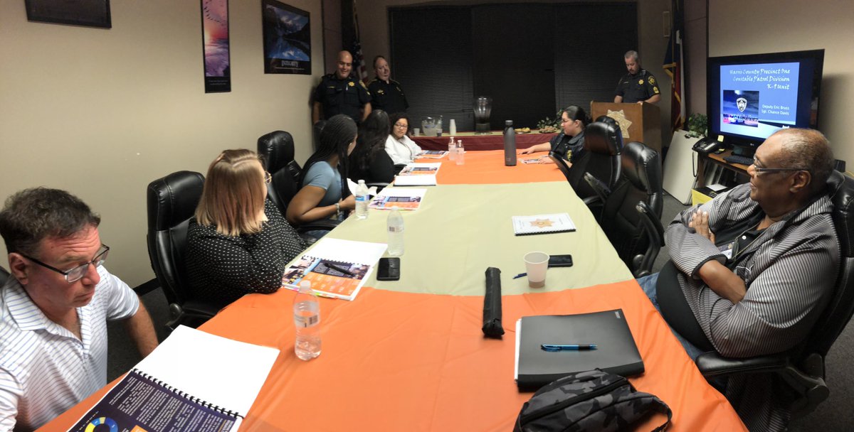 Pct1Constable's tweet photo. Precinct One civilians enter week 3 of our intensive Citizens Police Academy. Students spend the next 5 Tuesdays with our Patrol Division. This week, they learned all about our #K9Unit, Toll Road patrol, DWI initiatives, and much more. #PCT1Community #PCT1K9Unit https://t.co/B3rjuTppfb