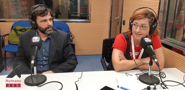 HumansFest's tweet photo. Esta mañana #SamuelSebastian, director de @HumansFest, entrevistado en el programa @ABuenasHorasvlc de @rintereconomia #València. Gracias #MiguelÁngelPastor por dar cabida al festival. 
#humansfest2020 #festival #filmfestival #ddhh #cinematography #humansrights https://t.co/SNae87Tsdi