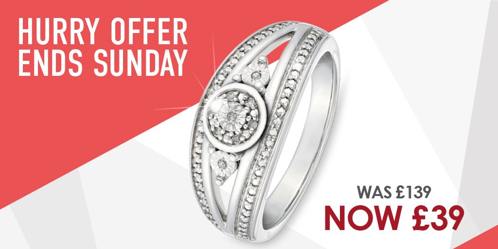 hsamueljeweller's tweet photo. Say I love you for less with our £39 diamond ring! Get them before they’re gone, discount applies only this weekend.

Shop Now: https://t.co/eEB8kYzNhu
  
Offers available on selected lines in-store and online, T&amp;C’s apply. 
Promotion applies from 19.09.19 to 22.09.19 https://t.co/ZtM53CgBSo