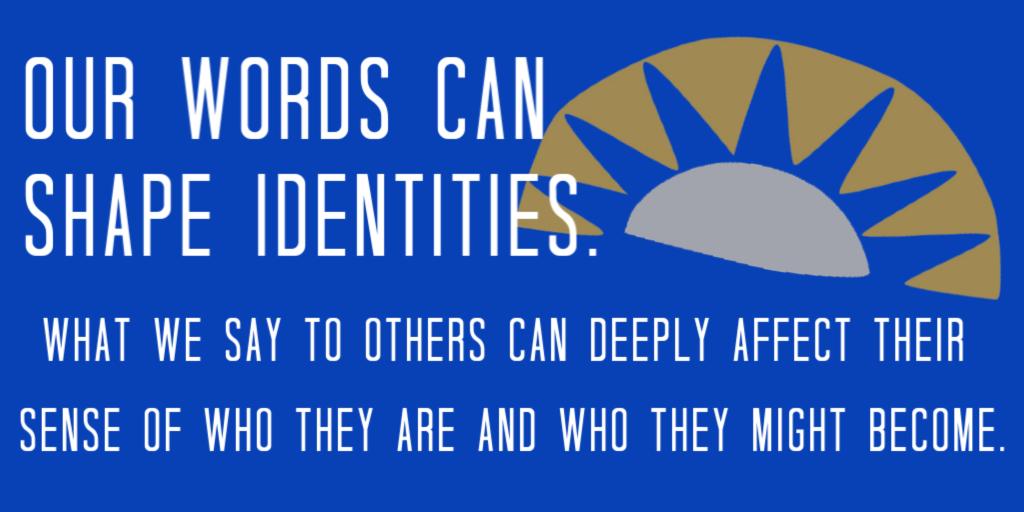 responsiveclass's tweet photo. Language molds our sense of who we are. 

The words of a teacher may have special power in this regard. Start your transformation here: https://t.co/Pux6NBfRLN

#ResponsiveClassroom #POWERrofourWORDS #SocialEmotionalLearning #language #wordsmatter #SEL #RCbooks #teacherPD https://t.co/CyvOkUdyry