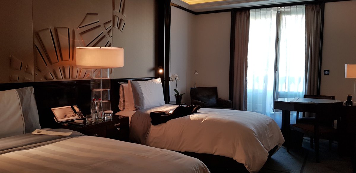 ZoomAuction's tweet photo. We are guests of the #DisneylandParis #FutureFeature Expo and staying at the stunning Peninsula. Check out our room and the magnificent lobby! https://t.co/HXFS1Jg3ji
