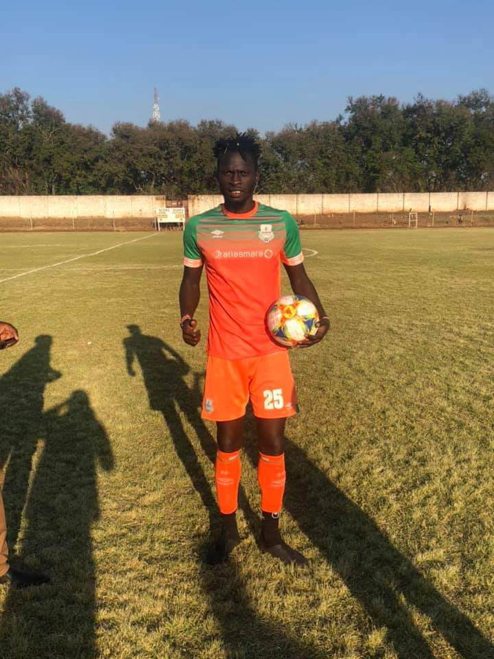 A match ball for the hat trick hero.