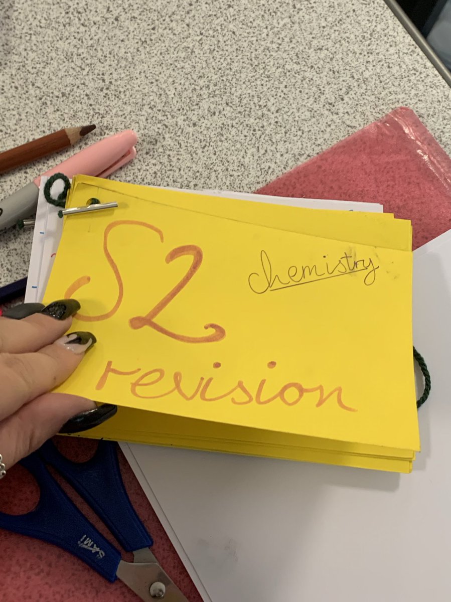 MissMcMurdo's tweet image. Really impressed with 2P7 today and how well they worked revising for their S2 Chemistry test tomorrow. Hexagons, mind maps, flash cards! #sciencestars #chemistryrevision