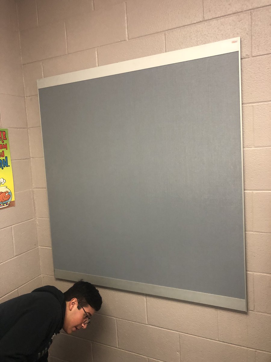 MHSIndMain's tweet photo. When the AP English teacher needs a new board installed, who do they turn to? The Industrial maintenance students are always ready to lend a hand. Well in this case several hands😬 @JEFCOCareerTech @MinorHighTigers @SkillsUSA #CTE #MinorHS https://t.co/euKzOLve12
