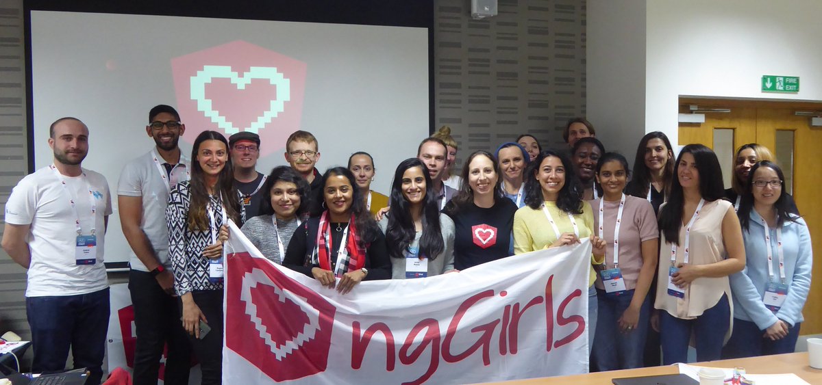 AngularGirls's tweet photo. Having our 3rd successful @AngularGirls workshop at @AngularConnect 😎 ... thanks for being part of you again and supporting us ❤️ https://t.co/rSlbBLAnvi