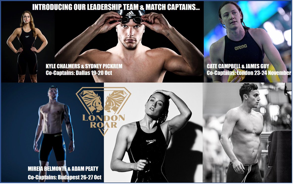 ISL_LondonRoar's tweet photo. Excited to announce our London Roar Leadership Team & Match Captains for the ISL 2019 season 🦁🔥🙌🏻 #isl2019 #londonroar #bestintheworld #leadership #captains #swimming #londonmatch #newwave https://t.co/KN7q3b43JQ