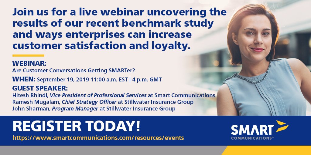 CCMInnovators's tweet photo. Are enterprises doing enough to ensure they are delivering the best possible experience? Find out tomorrow during our #livewebinar featuring guest speakers from Stillwater Insurance Group. Register here: https://t.co/eYmYajYv1J https://t.co/L4aFjvuGTD