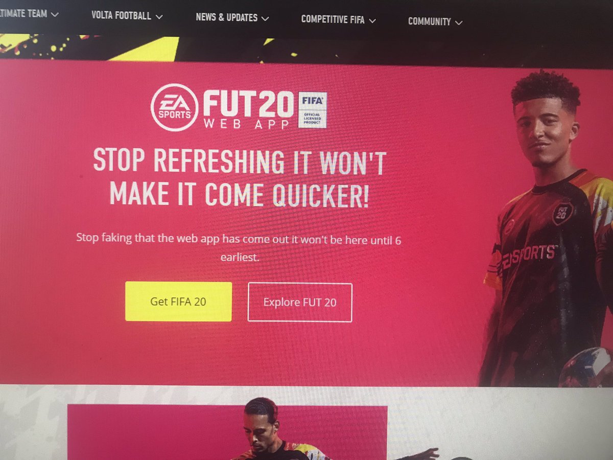EB7yt's tweet image. OMG The FIFA 20 Web app is out!!! #FIFA20 #FIFAWebApp #FIFA20webapp