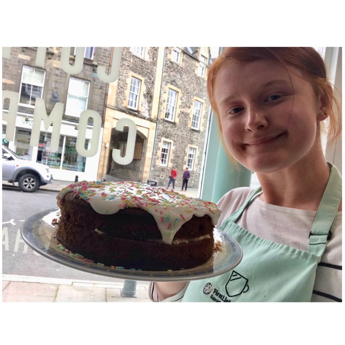 FirstLightTrust's tweet photo. 🍰🧁😃 Some beautifully decorated cakes over in our Hawick hub! 

Stay tuned to vote for our Show Stopper on Facebook or Twitter!

#thankyou #support #hawick #firstlighttrust #globalgiving #voting #bakeoff https://t.co/X3d1K3g1PE