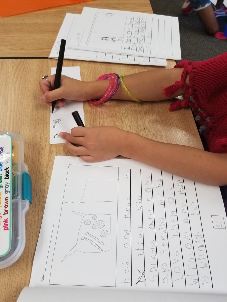 mrs_stick's tweet photo. Already learning how to revise our writing! What amazing 1st grade writers I have! @ThinkMBE #1stgradewriting #tcrwp #revisionisntsohard https://t.co/4RdxjBnTVX