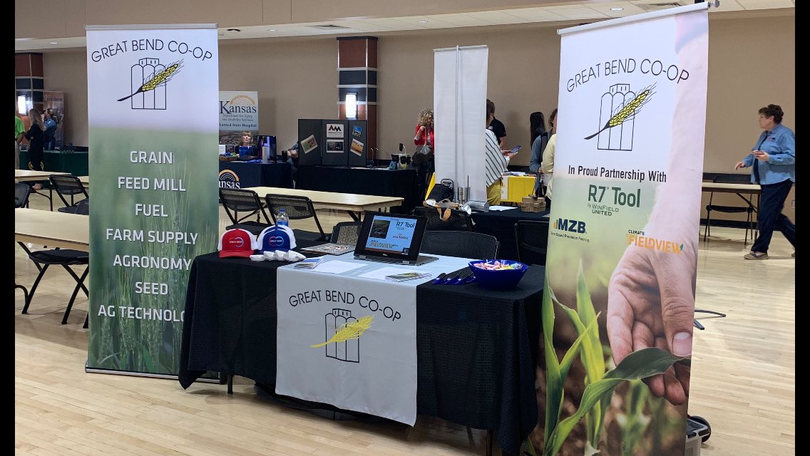 GBCoopSeed's tweet photo. We are Fort Hays State Career Day. We are  meeting some great students and looking for the next group of leaders for the Great Bend Coop @GBCoopSeed @gbcoopagronomy @FHSUCareers https://t.co/wAJYKTn00z
