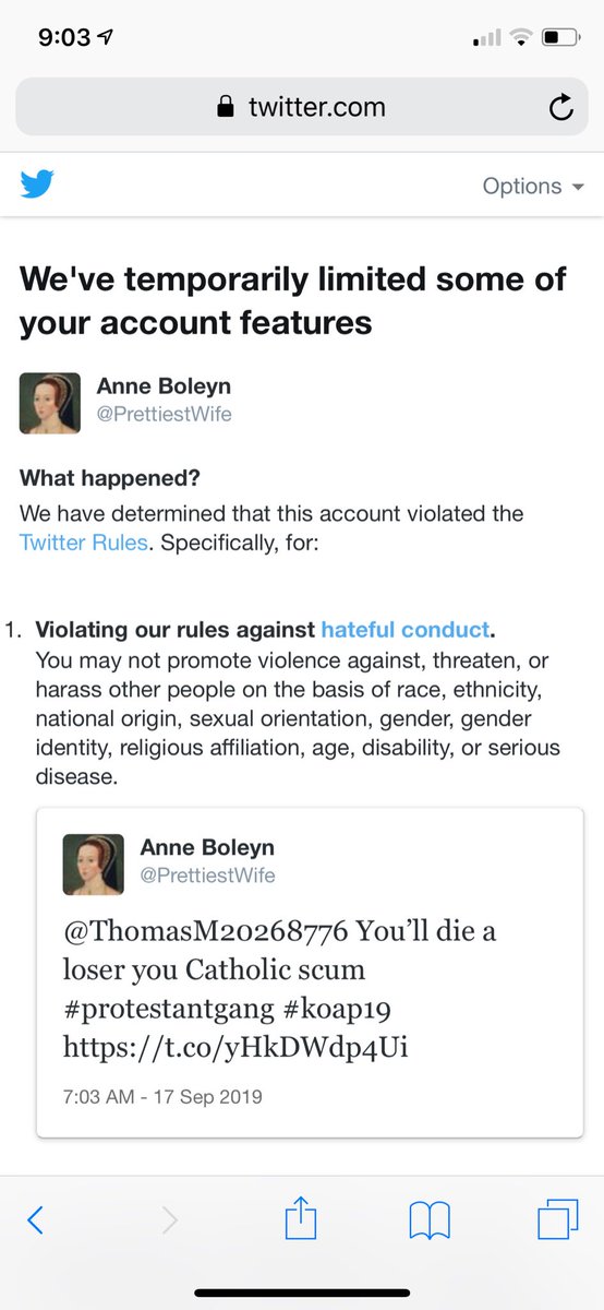 PrettiestWife's tweet photo. @susan_parent so Twitter deleted one of my tweets about Catholicism so yeah it might say 3 yesterday but it was 4 :( https://t.co/y2tG3VLsKr