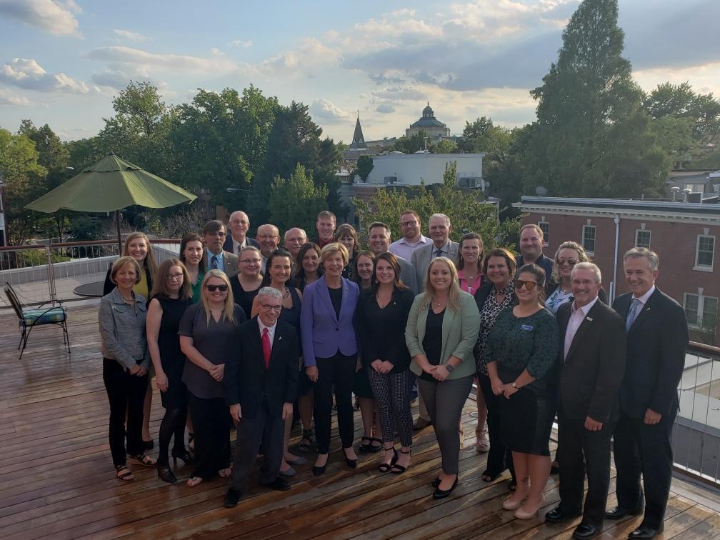 WICULeague's tweet image. Sharing the credit union difference with @SenatorBaldwin! #HiketheHill2019